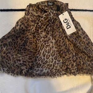 D&G Vintage Animal Print Skirt (S)